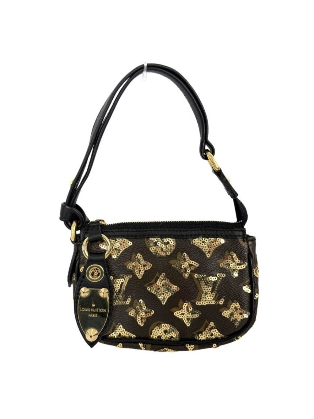 Louis Vuitton Monogram Eclipse Sequins Mini Pochette Accessoires Mini Bag